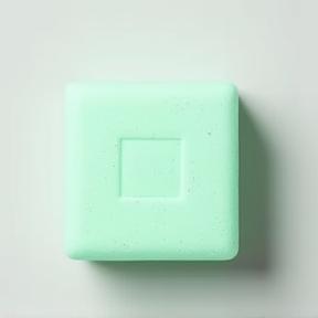 Mint green square bath bomb